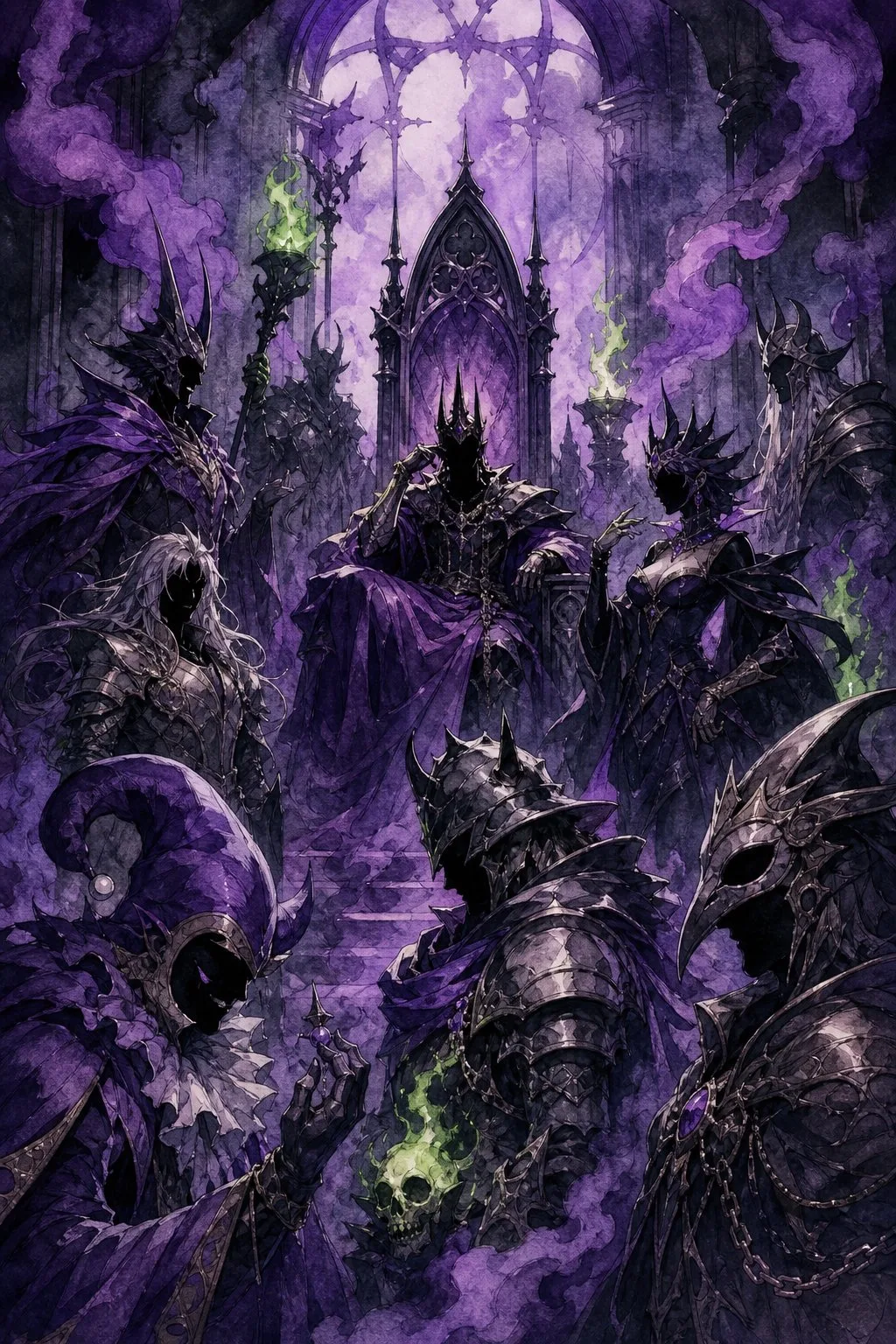Villain's Court – Illustration zum Lorcana Budget-Deck